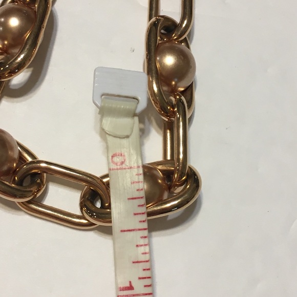 MICHAEL KORS Women Pink Pearl Link Gold Necklace - Picture 2 of 8